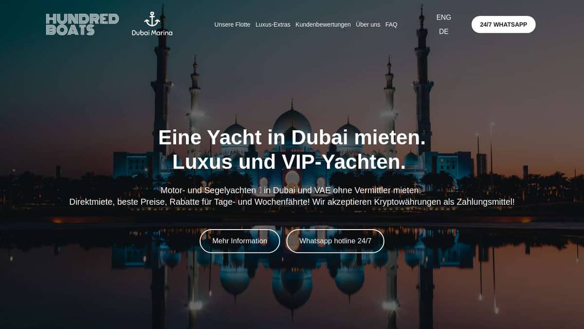 luxus yacht mieten dubai